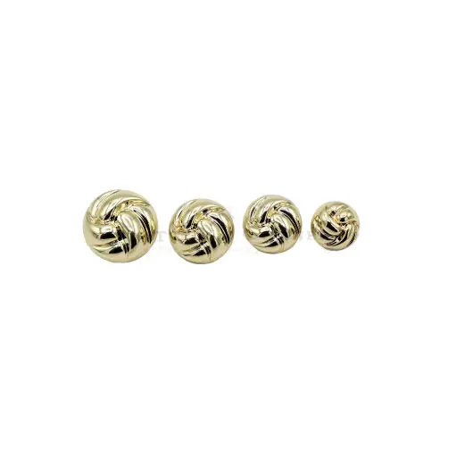 Circular Shape Swirling Design Metal Suitting Button