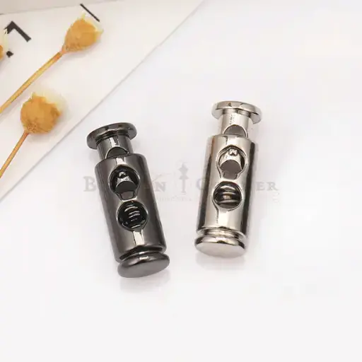Adjustable Double-Hole Spring-Loaded Drawstring Cord Lock