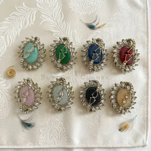 Fancy Kundan Button