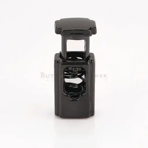 [T5216 NONT GUN BLK] Single-Hole Adjustable Cord Lock Stopper