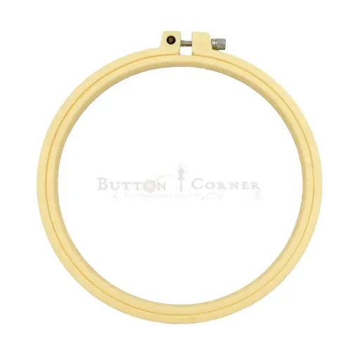 [PEHRF-7" YELLOW] 7" Inch Plastic Embroidery Hoop Ring Frame