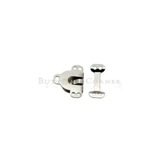 [TH8018 NICKEL] Two-Part Sew-On Hook Bar