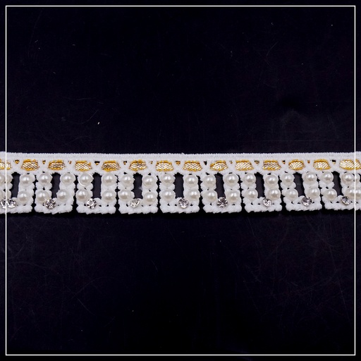 Shuttle Fancy Lace with Pearls