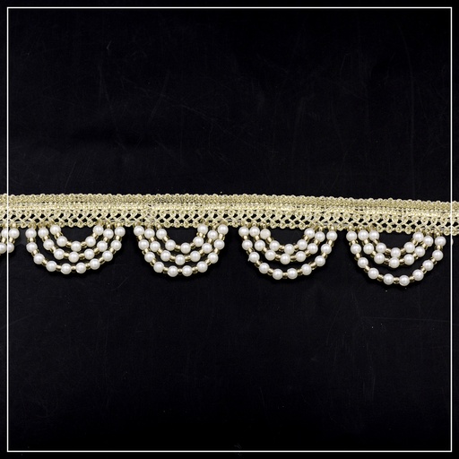 Scallop Glass Beads Hanging Lace