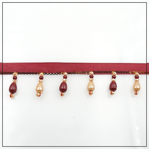 Fancy Pearl & Crystal Hanging Lace