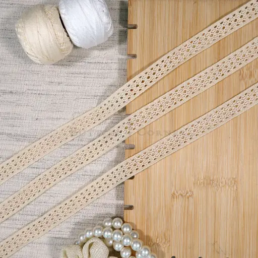 [CRL426 OFF WHITE] Double Side Border Crochet Lace