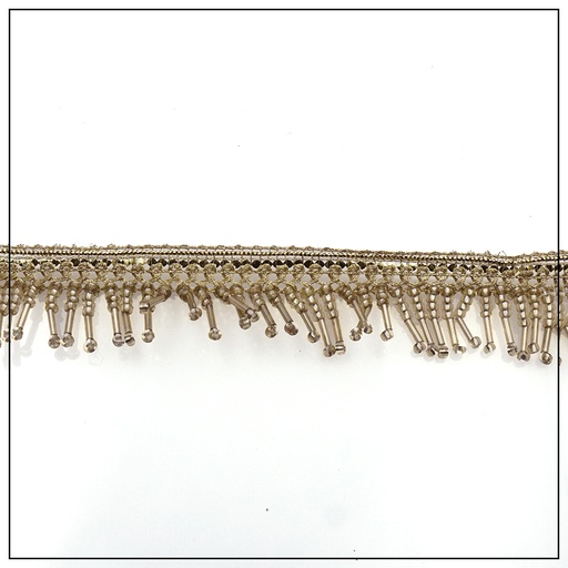 Metallic Yarn Glass Beads Hanging Lace