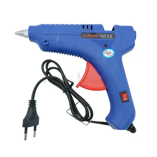 [GLUEGUN-L BLUE] Electric Hot Melt Glue Gun 80W
