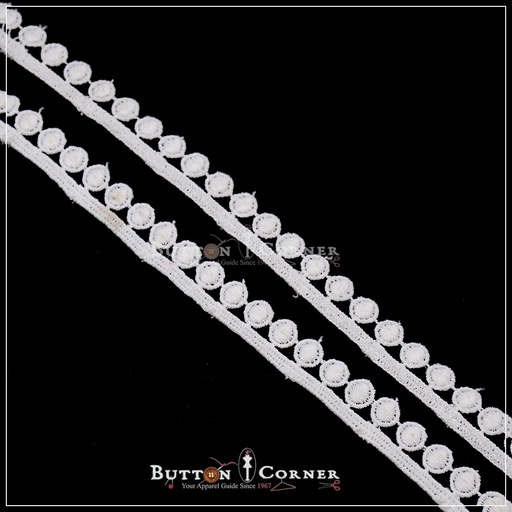 One Side Border Shuttle Lace