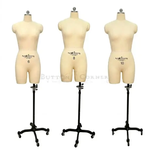 Fully Pin-able Female Dress Form Mannequin in Half-Legs Style