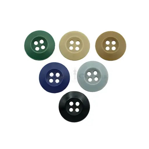 Smooth Border Concave Centre Heat Resistant Button