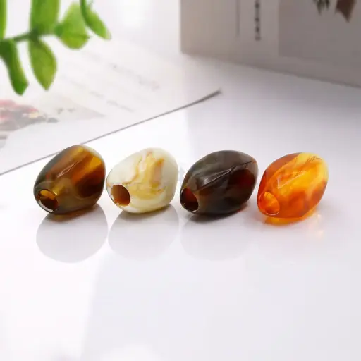 Irregular Stone-Look Drawstring End Cap