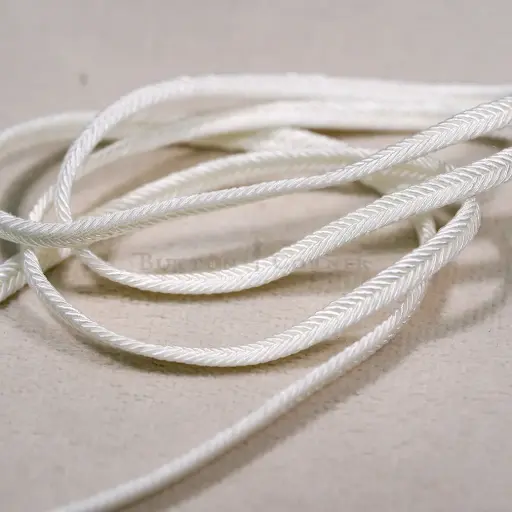 [5724 CREAM] Interlocking Herringbone Pattern 4mm Twisted Cord 