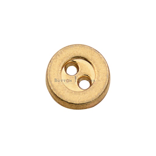 [MBA1379-GOLD] 2 Hole Plain Shirt Button