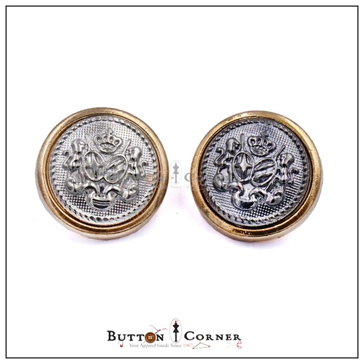Crown Design Metal Suiting Button