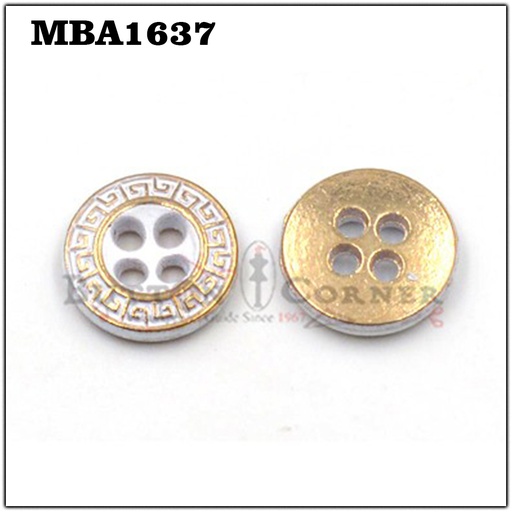 Versace Border 4 Hole Shirt Button