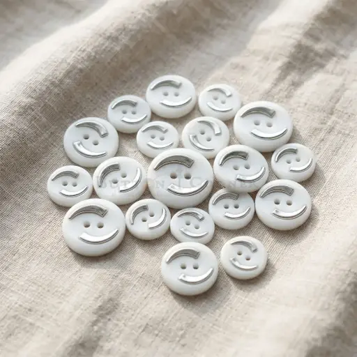 Two-Part Suiting Button Embellished with Silver Accent 