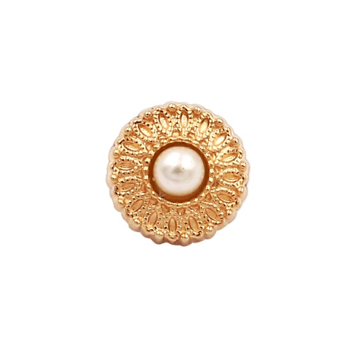 [MBA412 GOLD] Vintage Design Imitation Pearl Button