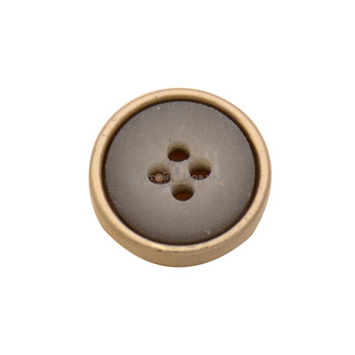 [MBS1020 GREY] Metal Base Marble Shirt Button