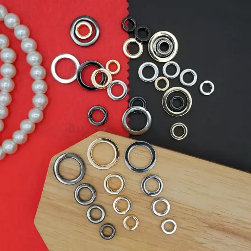 Ring Shape 2 Hole Metal Button