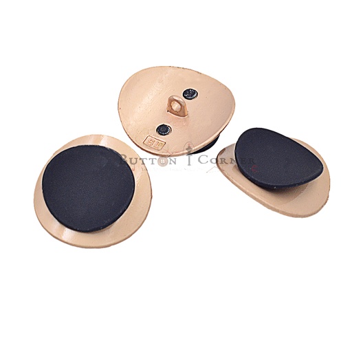 [MBSA1023-GOLD BLACK] Curve Shape Metal Suiting Button