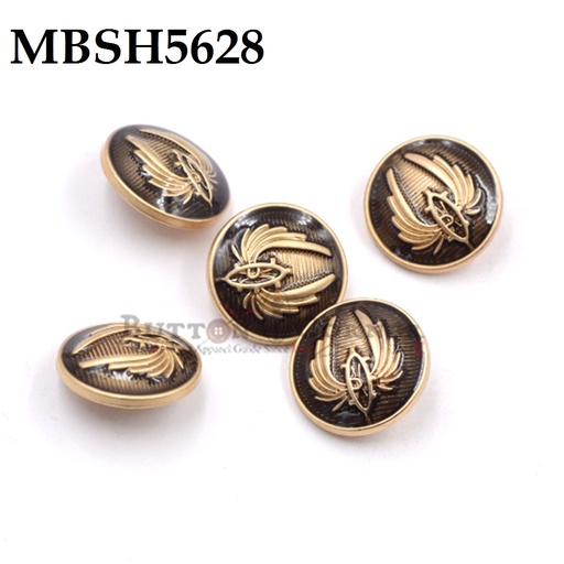 [MBSH5628 BROWN GOLD] Wings Metal Suiting Button