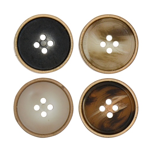 Metal Base Marble Suiting Button