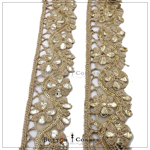 Fancy Metallic Gota Lace