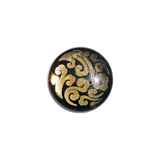 [MBSY610-4-GOLD BROWN] Design Metal Shirt Button