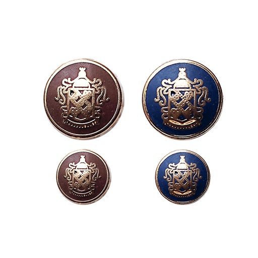 Crest Design Metal Suiting Button