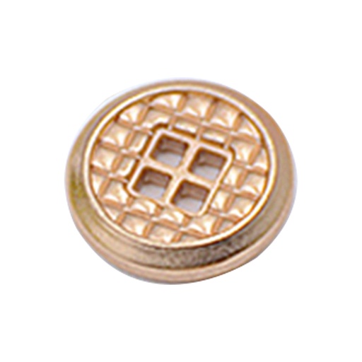 [MBT01-8 GOLD] Sequins 4 Hole Shirt Button
