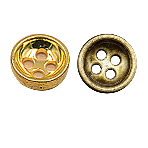 Down 4 Hole Metal Shirt Button