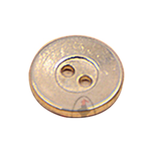 [MBT102 GOLD] Flat 2 Hole Shirt Button