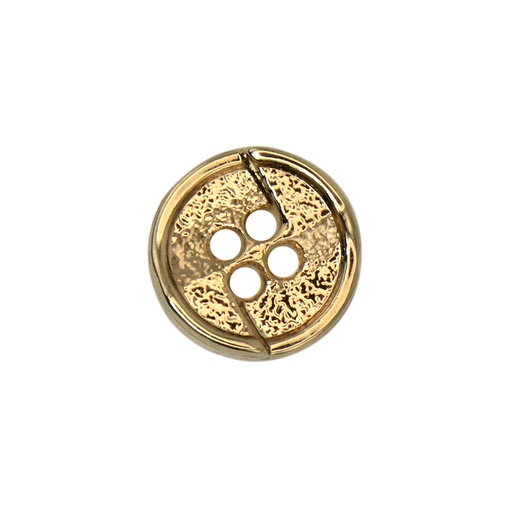 [MBT163-GOLD] 4 Hole Metal Shirt Button