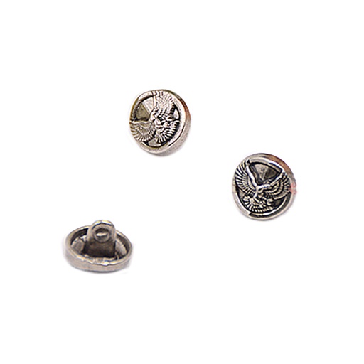 [MBT170-GUN METAL] Eagle Design Metal Shirt Button