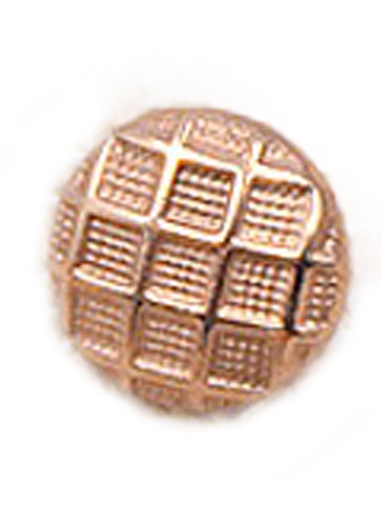 [MBT30 GOLD] Waffle Design Metal Shirt Button