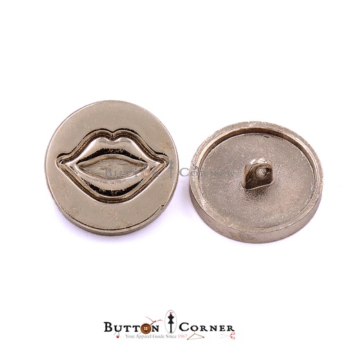 [MBT382 GOLD] Lip Shape Round Suiting Button