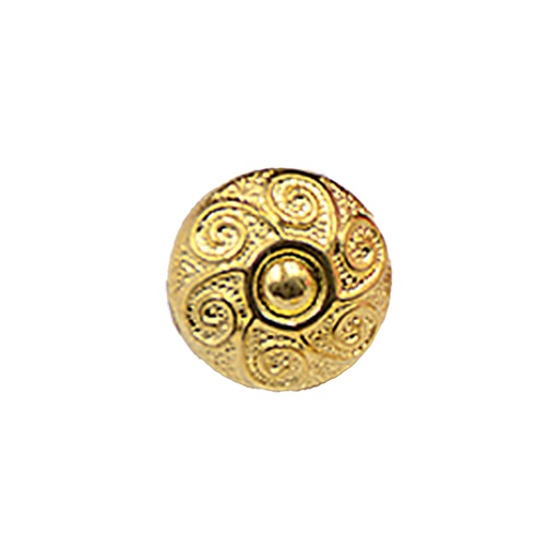 [MBT390-GOLD] Design Center Plain Metal Shirt Button