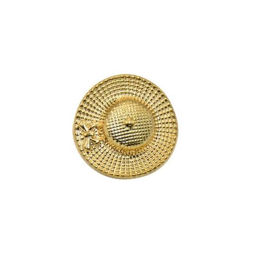 [MBT64 GOLD] Beach Cap Design Metal Shirt Button