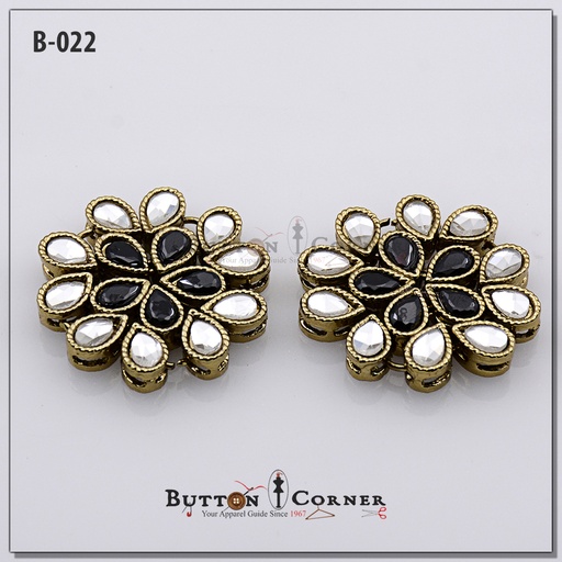 Fancy Kundan Button