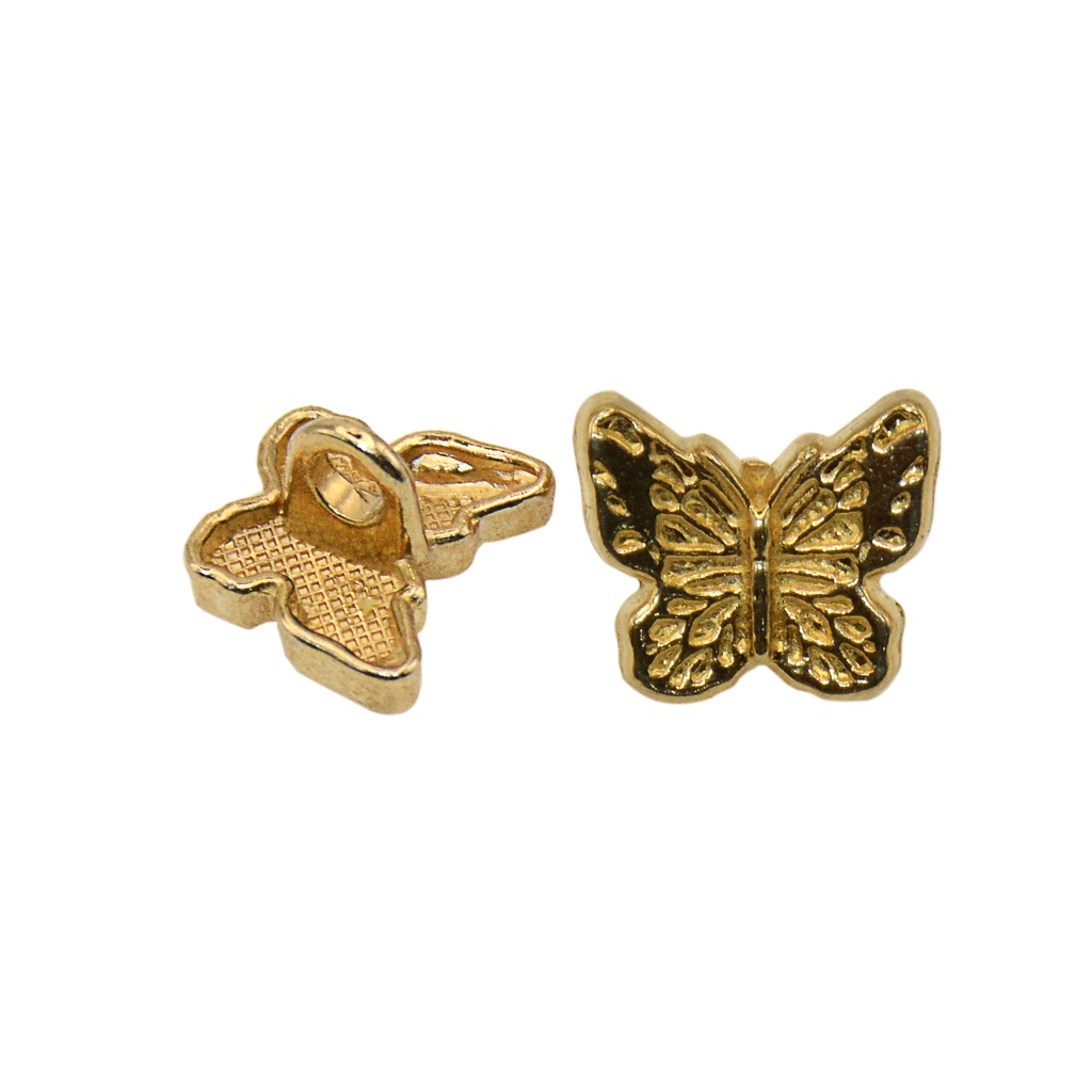 Butterfly Shape Metal Shank Button