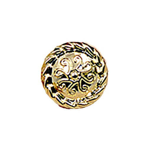 [MBT62 GOLD] Vintage Design Metal Shirt Button