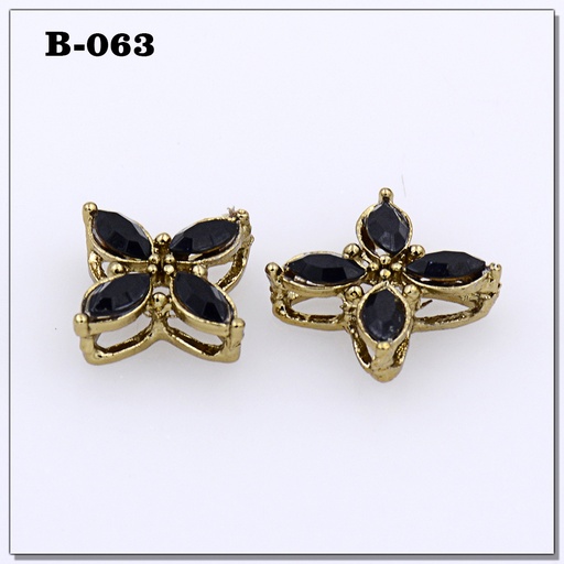 Fancy Kundan Flower Button