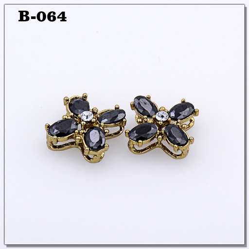 Fancy Kundan Flower Button