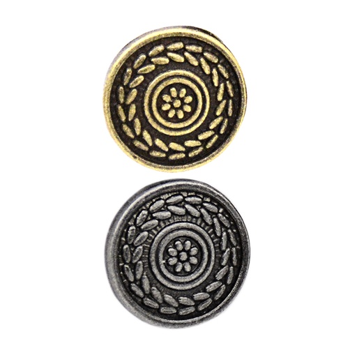 Flower Metal Shirt Button