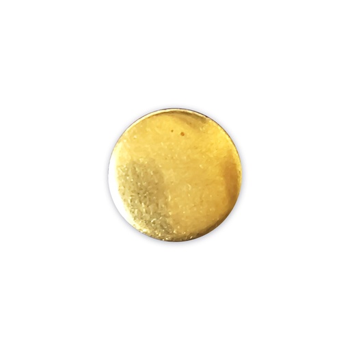 [MBT97-GOLD] Plain Metal Shank Button
