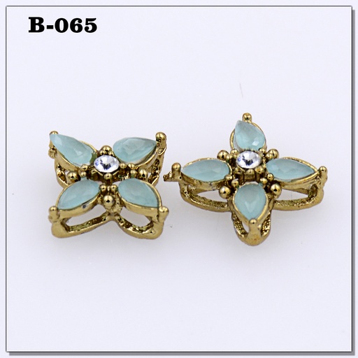 Fancy Kundan Flower Button