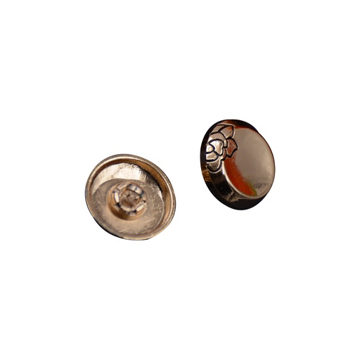 [MBW199-GOLD] Side Flower Metal Suiting Button