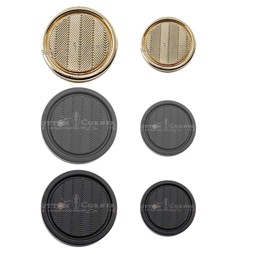 Zigzag Design Round Suiting Button