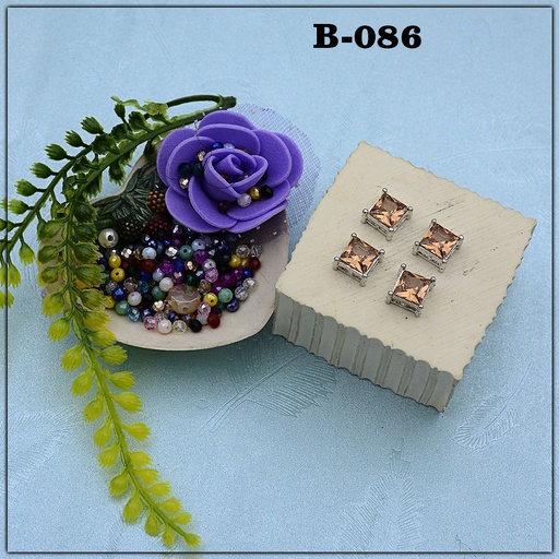 Square Shape Fancy Kundan Button